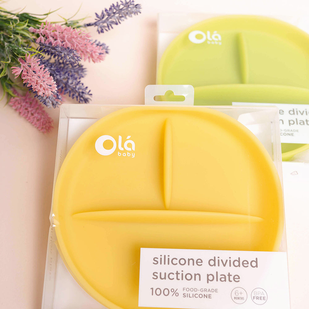 Silicone Divided Suction Plate with Cover – 4 Sections – Very Peri