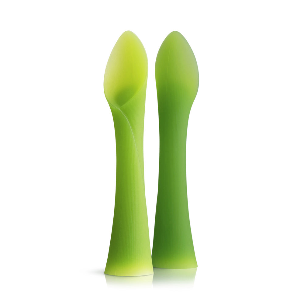 First Stage Silicone Self Feeding Training Spoons , Toddler's Self