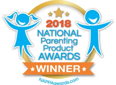 NAPPA 2018 winner seal, awarded to the Olababy Training Spoon 2 Pack